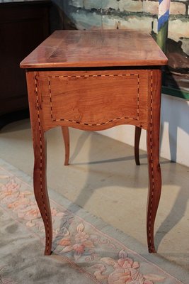 Antique Cedar Marquetry Console Table For Sale At Pamono