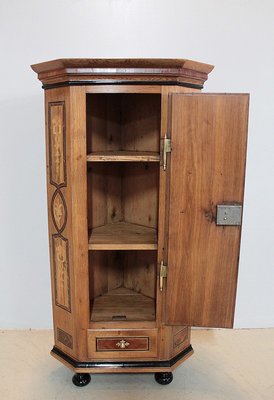 Small Antique Oak Corner Cabinet For Sale At Pamono