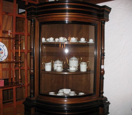 Walnut corner 2024 display unit