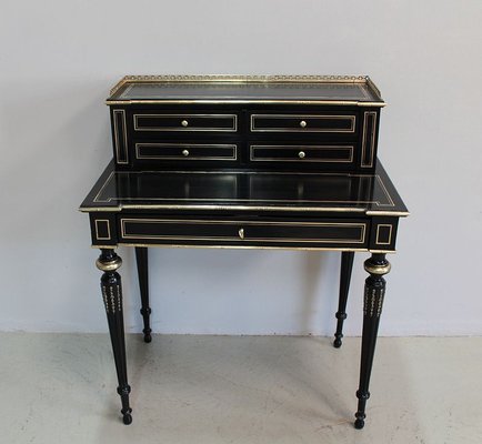 Antique Louis Xvi Style Ebonized Wood Desk For Sale At Pamono