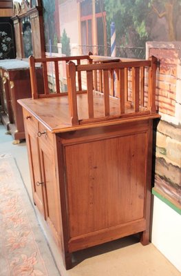 oak baby changing table