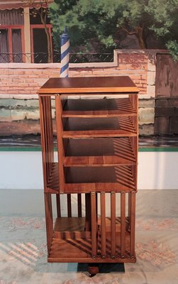 Antique Walnut Revolving Bookcase For Sale At Pamono