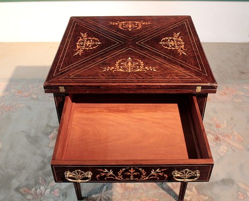 希少 ビンテージトレイ rosewood Vintage Rosewood Game Table for sale at Pamono