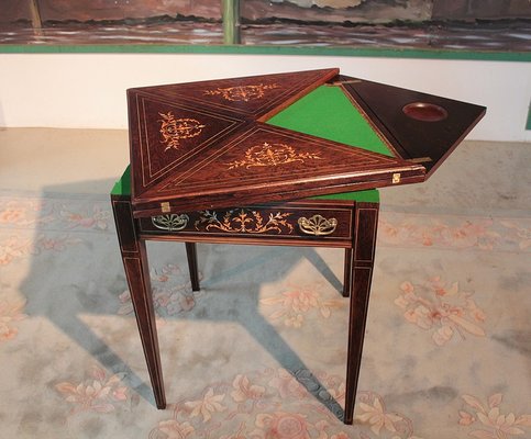 Vintage Rosewood Game Table for sale at Pamono
