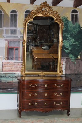 Antique Gold Rocaille Mirror for sale at Pamono Antique Gold Rocaille Mirror for sale at Pamono