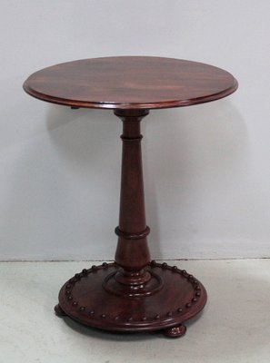 Antique pedestal side table discount
