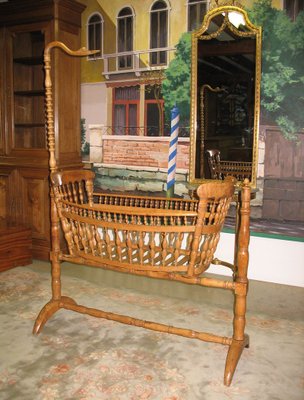 vintage baby crib