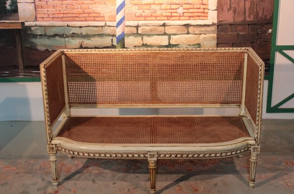 Antique Cane Sofa