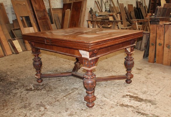 Vintage Mahogany Extendable Dining Table for sale at Pamono