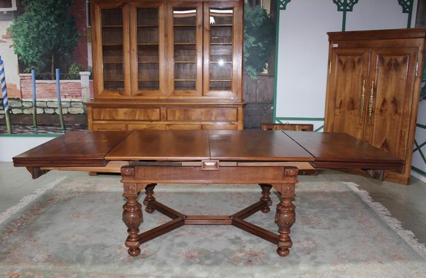 Vintage Mahogany Extendable Dining, Extendable Dining Table Hutch