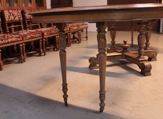 Oak pedestal 2024 table and chairs