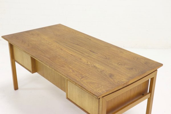 Teak Executive Desk From Imha Mobelfabrik 1960s Bei Pamono Kaufen