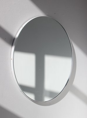 Large Orbis Round Mirror With White Frame By Alguacil Perkoff Ltd For At Pamono Large Orbis Round Mirror With White, Large Mirror With White Border