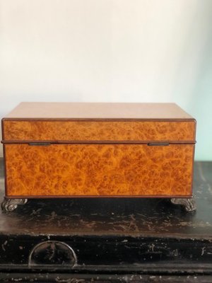 Vintage English Burl Cigar Box By Dunhill For Sale At Pamono