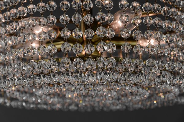 Austrian Crystal Glass Chandelier by J. & L. Lobmeyr for Lobmeyr