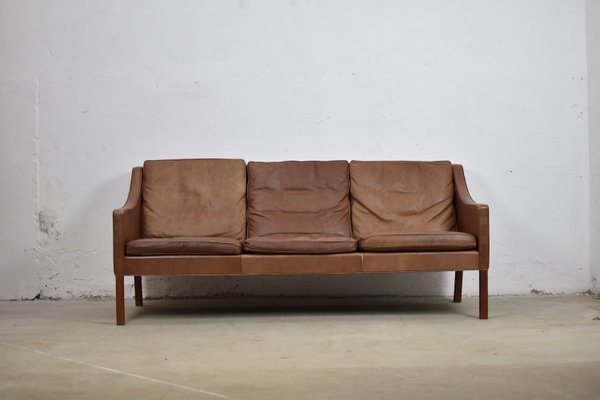Danish Model 2209 Leather Sofa By Børge Mogensen For Fredericia Danish Model 2209 Leather Sofa By Børge