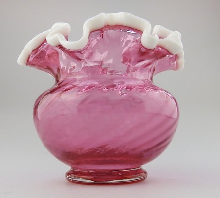 Cranberry Glass Vase From Fenton 1939 For Sale At Pamono