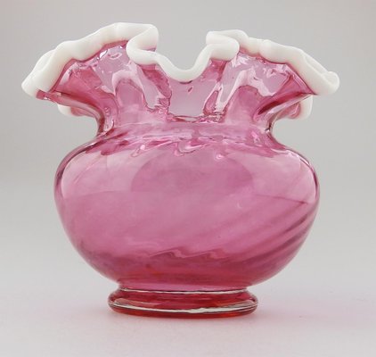 Cranberry Glass Vase From Fenton 1939 For Sale At Pamono