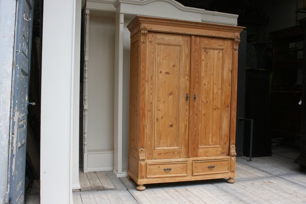 Antique Softwood Wardrobe For Sale At Pamono