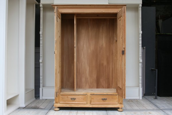 Antique Softwood Wardrobe For Sale At Pamono