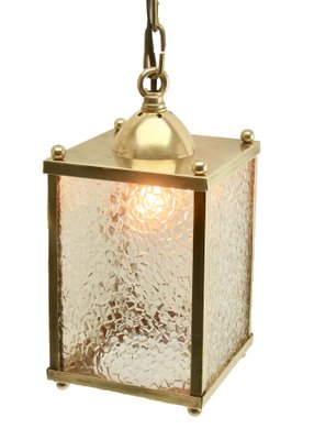 Arts Crafts Brass Lantern Ceiling Lamp 1930s For Sale At Pamono