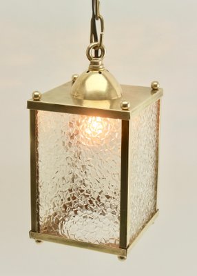 Arts Crafts Brass Lantern Ceiling Lamp 1930s For Sale At Pamono
