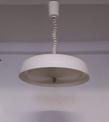 Round Plastic And Brass Ceiling Lamp, How To Remove Lampshade From Ceiling