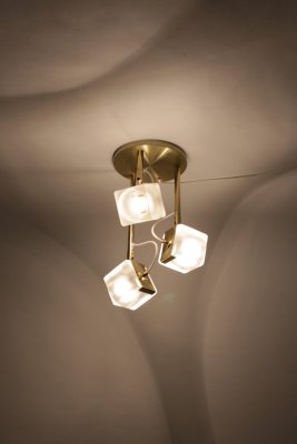 Ice Cube Ceiling Lamp From Peill Putzler 1970s