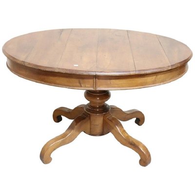 Antique Walnut Extendable Dining Table 1850s For Sale At Pamono
