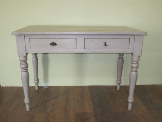 Antique White Lacquered Desk For At Pamono Antique White Lacquered Desk For