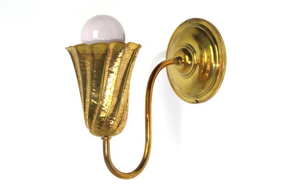 Antike Jugendstil Wandlampe Aus Messing 1910 Bei Pamono Kaufen