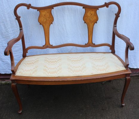 Antique Art Nouveau Mahogany Sofa 1910 For Sale At Pamono