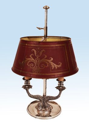 Antike Tischlampe Bronze