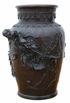 Antique Japanese Bronze Vase For Sale At Pamono