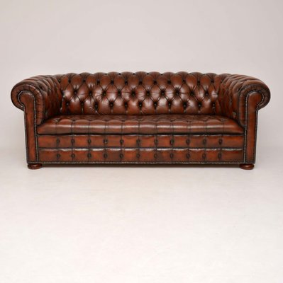 Victorian Style Leather Sofa 1930s For Sale At Pamono