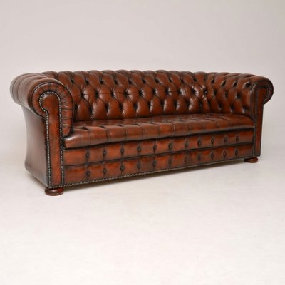 Victorian Style Leather Sofa 1930s Victorian Style Leather Sofa 1930s
