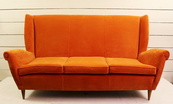 Italian Orange Sofa 1960s For Sale At Pamono