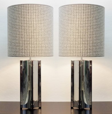 large chrome table lamps