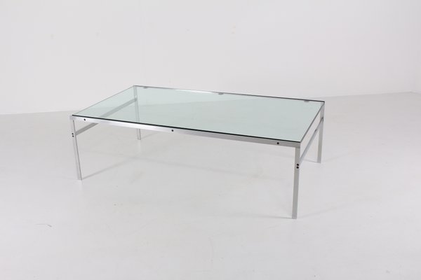 Bo 551 Brushed Steel Coffee Table By Preben Fabricius Jørgen Kastholm For Ex 1960s Bo 551 Brushed Steel Coffee Table By Preben Fabricius Jørgen Kastholm For Ex 1960s