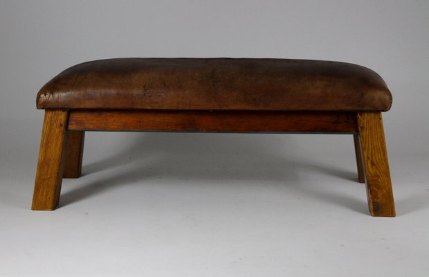 Vintage Leather Bench 1950s For Sale At Pamono