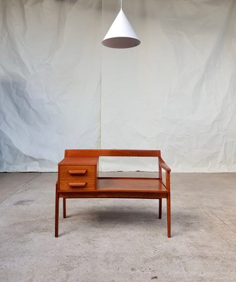 Teak Telephone Table Stool Seat 1970s For Sale At Pamono