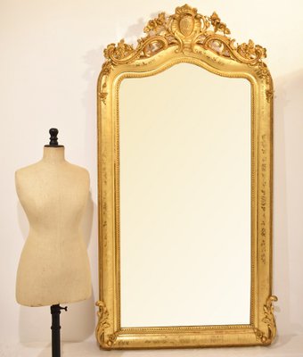 Antique Gilded Wall Mirror For At, Antique Gold Full Length Wall Mirror