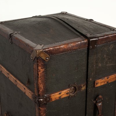 Metal Traveling Trunk For At Pamono, Leather Travel Trunk