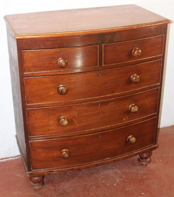 Antique Mahogany Bow Front Dresser For Sale At Pamono