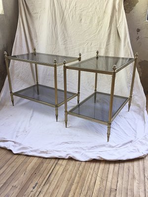 Brass Nightstand Tables 1950s Set Of 2 For Sale At Pamono