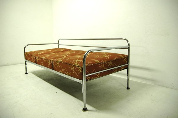 Bauhaus Sofa Mit Verchromtem Gestell Von Robert Slezak 1930er