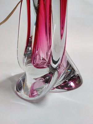 pink crystal table lamp