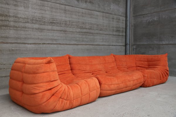 Vintage Modular Togo Sofa Set By Michel Ducaroy For Ligne Roset