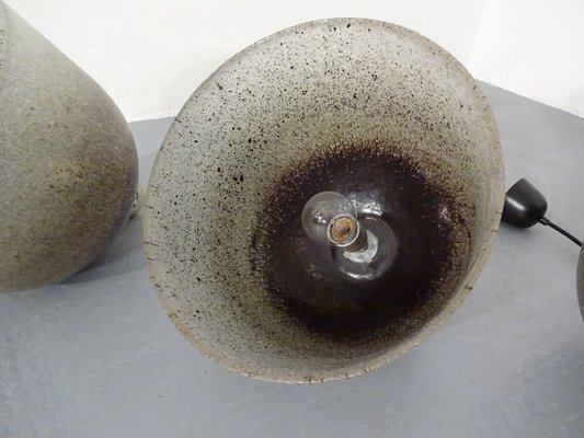 Glass Ceiling Lamps From Peill Putzler 1960s Set Of 2 For Sale