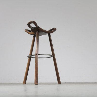 Spanish Marbella Bar Stool, 1970s Spanish Marbella Bar Stool, 1970s